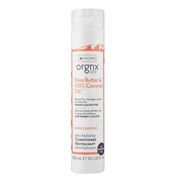 La Coupe Orgnx Shea Butter & 100% Coconut Oil Ultra-Hydrating Conditioner – Frizz Control (300 mL)