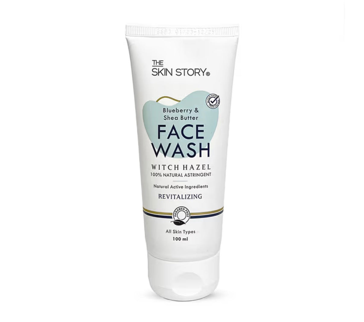 The Skin Story Blueberry & Shea Butter Face Wash – Revitalizing Cleanser with Witch Hazel (100 mL)